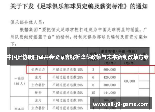 中国足协明日召开会议深度解析降薪政策与未来赛制改革方案